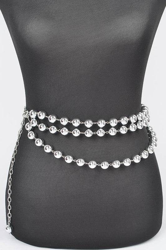 Layered Metallic CCB Beads Iconic Chain Belt - Shop Style & More | Fresh Looks, Everyday Deals & Free Shipping