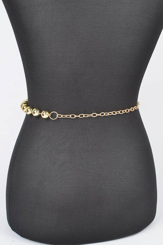 Layered Metallic CCB Beads Iconic Chain Belt - Shop Style & More | Fresh Looks, Everyday Deals & Free Shipping