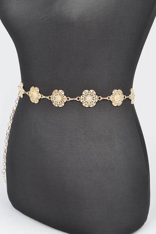Flower Filigree Station Chain Belt - Shop Style & More | Fresh Looks, Everyday Deals & Free Shipping