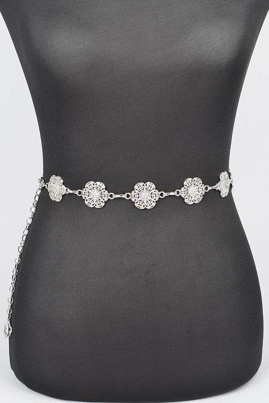 Flower Filigree Station Chain Belt - Shop Style & More | Fresh Looks, Everyday Deals & Free Shipping