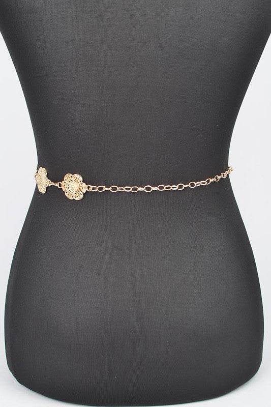 Flower Filigree Station Chain Belt - Shop Style & More | Fresh Looks, Everyday Deals & Free Shipping