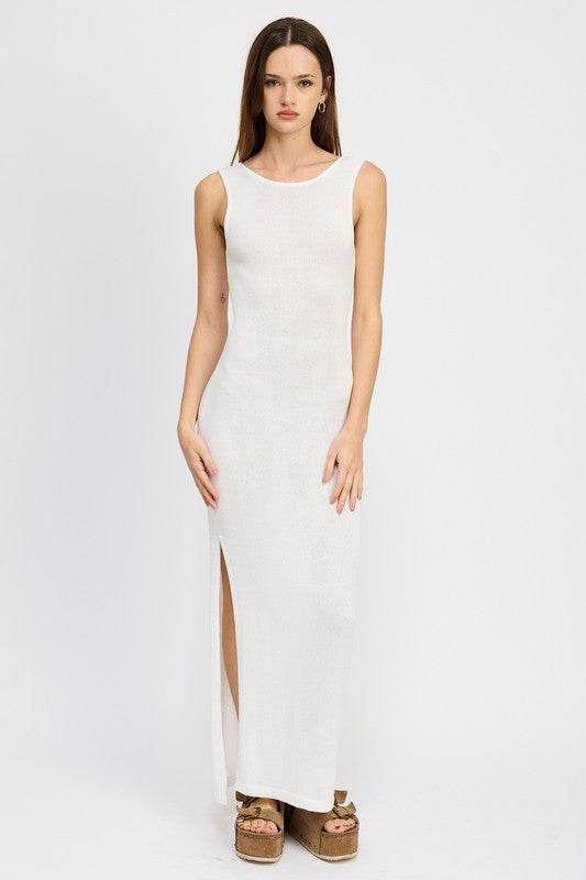 CROCHET MAXI DRESS WITH BACK TIE DETAIL - Shop Style & More | Fresh Looks, Everyday Deals & Free Shipping