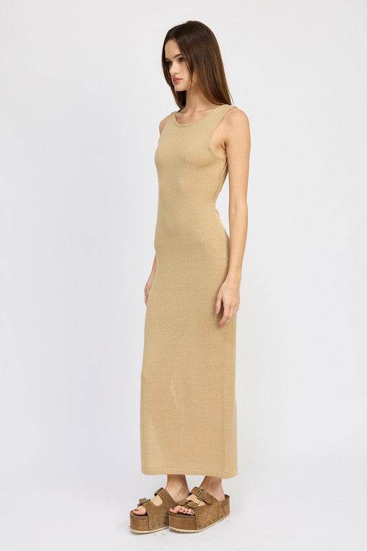 CROCHET MAXI DRESS WITH BACK TIE DETAIL - Shop Style & More | Fresh Looks, Everyday Deals & Free Shipping