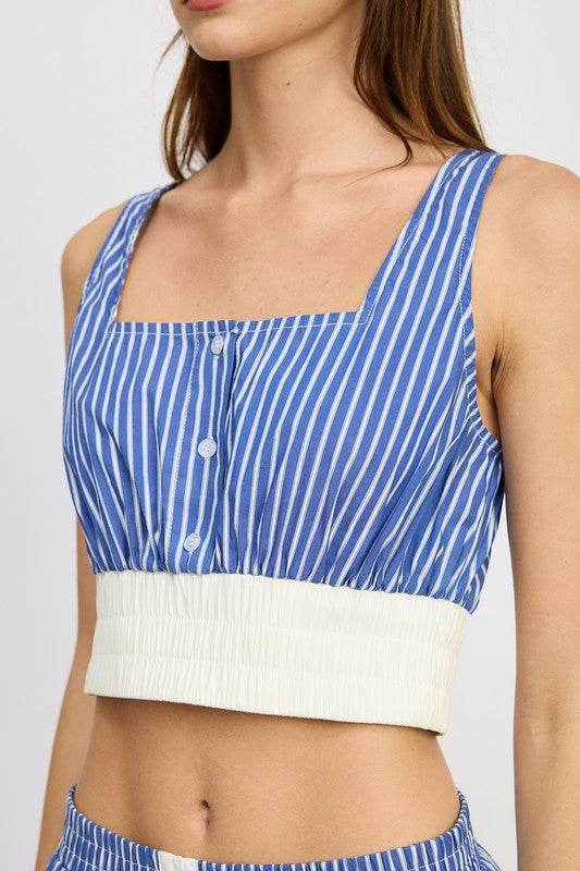 STRIPED CROP TANK TOP - Shop Style & More | Fresh Looks, Everyday Deals & Free Shipping
