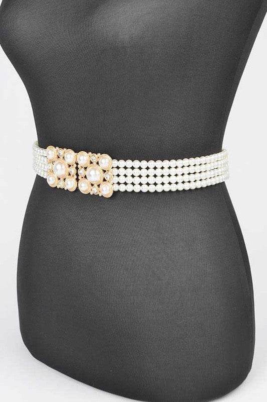 Faux Pearl Classy Elastic Belt - Shop Style & More | Fresh Looks, Everyday Deals & Free Shipping