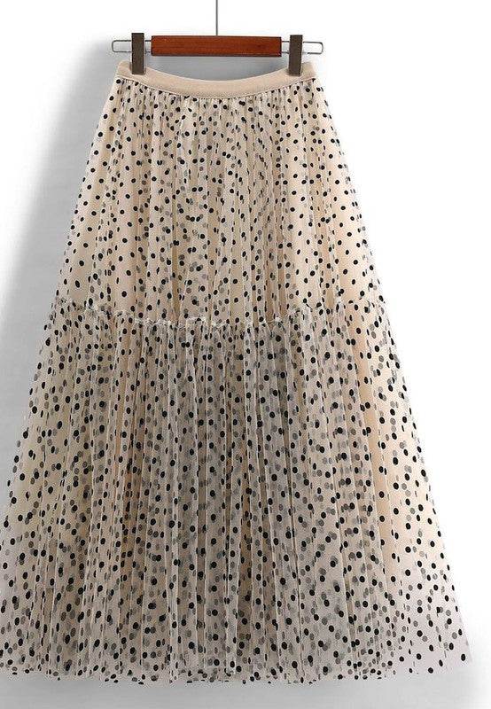 Polka Dot Midi Skirt - Shop Style & More | Fresh Looks, Everyday Deals & Free Shipping
