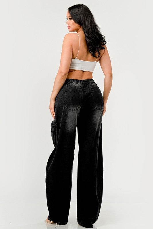 Athina Black washed out cargo pants - Shop Style & More | Fresh Looks, Everyday Deals & Free Shipping
