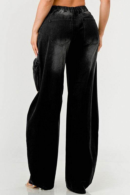 Athina Black washed out cargo pants - Shop Style & More | Fresh Looks, Everyday Deals & Free Shipping