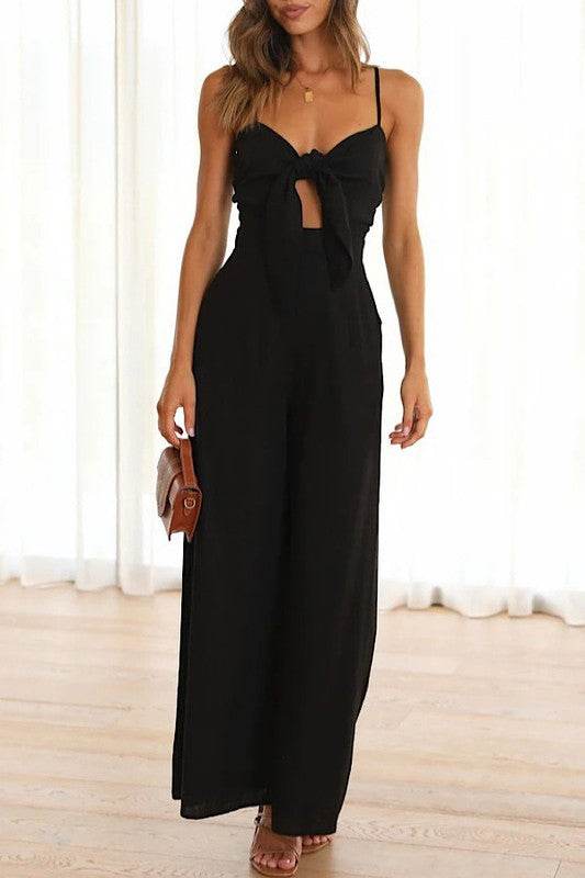 Knot front jumpsuit - Shop Style & More | Fresh Looks, Everyday Deals & Free Shipping