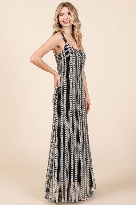 Plus Stripe See-Through Maxi Dress - Shop Style & More | Fresh Looks, Everyday Deals & Free Shipping