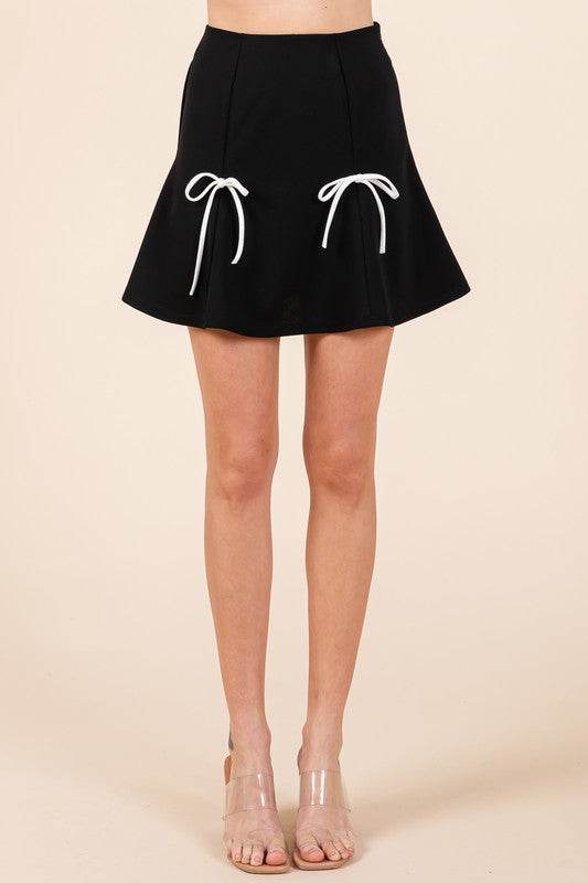 2-Bow Pleated Mini Skirt - Shop Style & More | Fresh Looks, Everyday Deals & Free Shipping