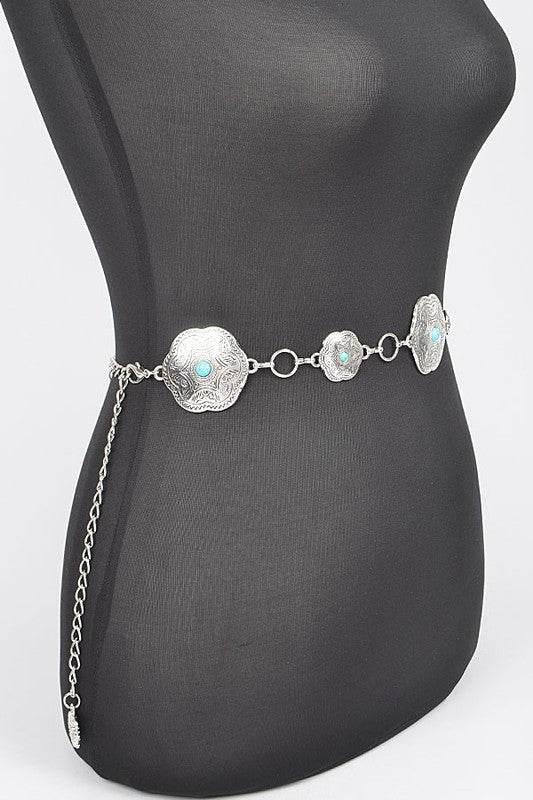 Iconic Western Engraved Chain Belt - Shop Style & More | Fresh Looks, Everyday Deals & Free Shipping