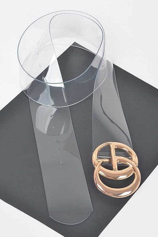Plus Size Logo Clear PVC Belt - Shop Style & More | Fresh Looks, Everyday Deals & Free Shipping