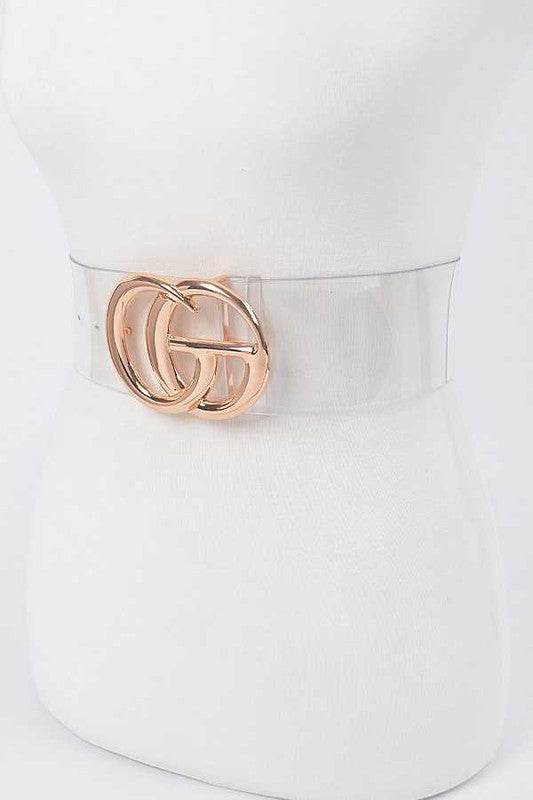 Plus Size Logo Clear PVC Belt - Shop Style & More | Fresh Looks, Everyday Deals & Free Shipping