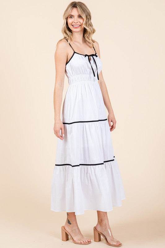 Plus Piping Detailed Midi Sundress - Shop Style & More | Fresh Looks, Everyday Deals & Free Shipping