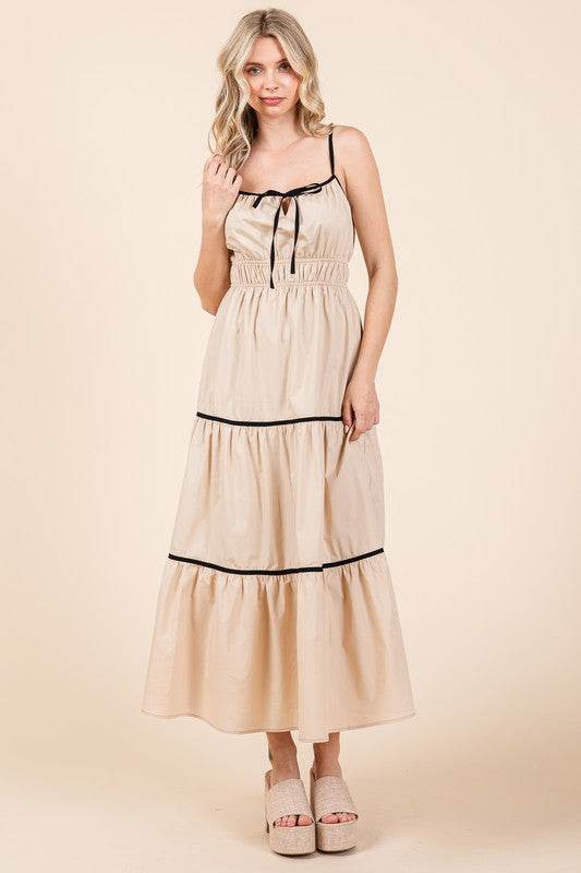 Plus Piping Detailed Midi Sundress - Shop Style & More | Fresh Looks, Everyday Deals & Free Shipping
