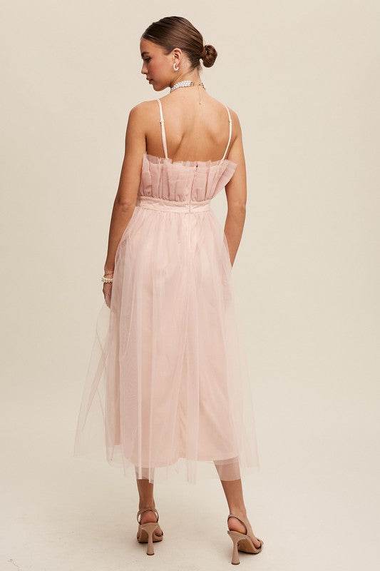 Paper Bag Frill Tulle Maxi Dress - Shop Style & More | Fresh Looks, Everyday Deals & Free Shipping
