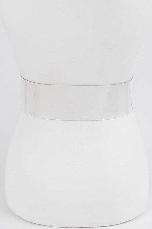 Plus Size Crytal F Logo Transparent Cleared Belt - Shop Style & More | Fresh Looks, Everyday Deals & Free Shipping