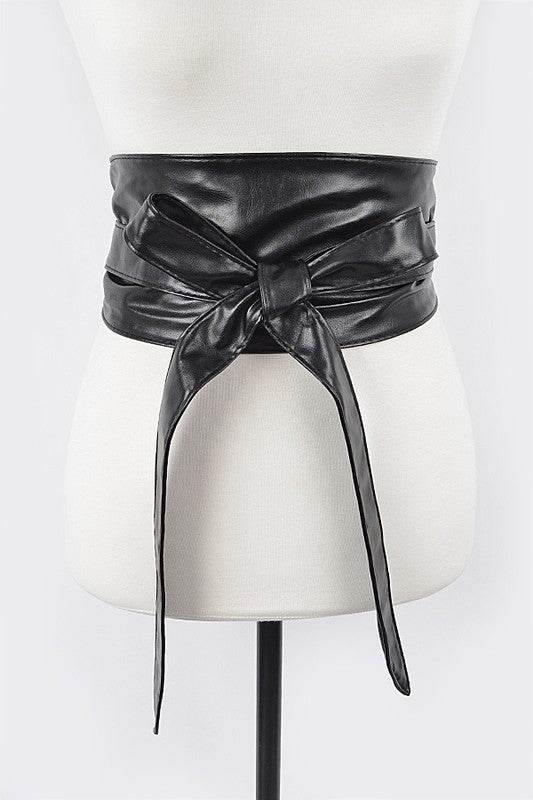 Faux Leather Wrap Around Obi Belt - Shop Style & More | Fresh Looks, Everyday Deals & Free Shipping