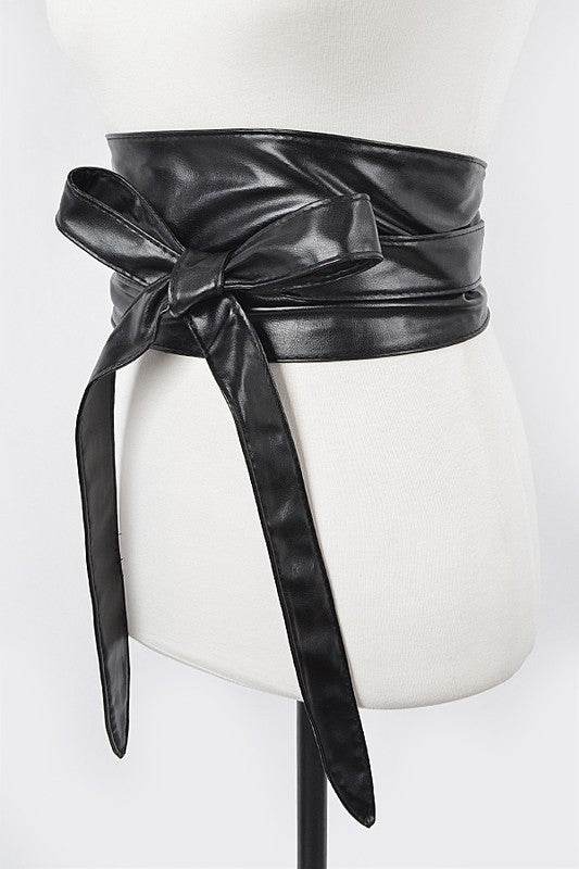 Faux Leather Wrap Around Obi Belt - Shop Style & More | Fresh Looks, Everyday Deals & Free Shipping