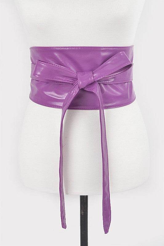 Faux Leather Wrap Around Obi Belt - Shop Style & More | Fresh Looks, Everyday Deals & Free Shipping