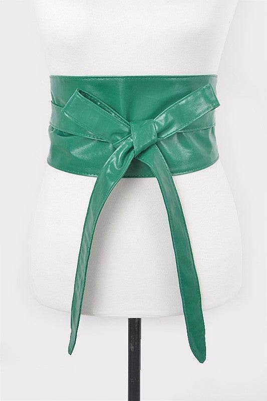 Faux Leather Wrap Around Obi Belt - Shop Style & More | Fresh Looks, Everyday Deals & Free Shipping