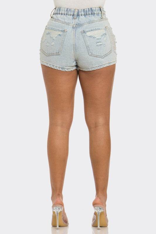 Rebel Spirit Distressed Denim Shorts - Shop Style & More | Fresh Looks, Everyday Deals & Free Shipping