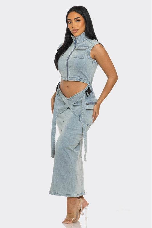 Modern Edge Denim dress - Shop Style & More | Fresh Looks, Everyday Deals & Free Shipping