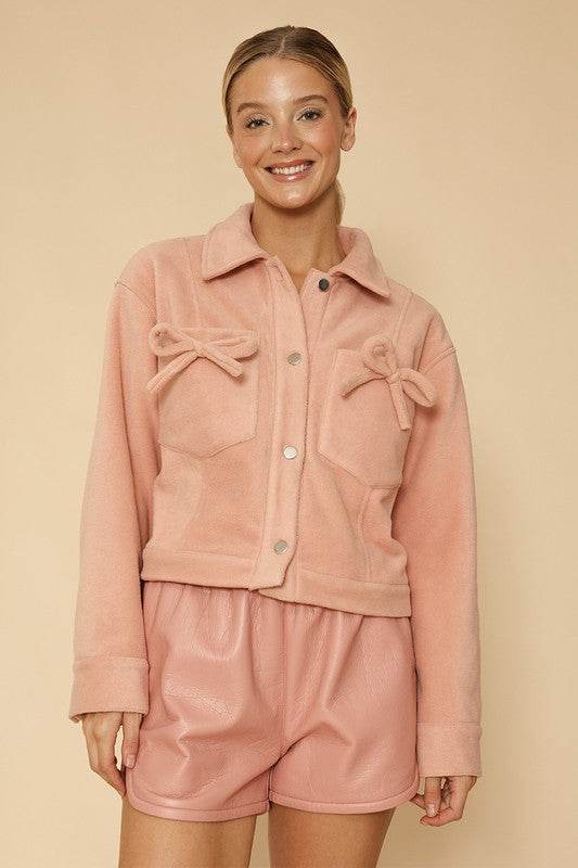 Fleece bow jacket - Shop Style & More | Fresh Looks, Everyday Deals & Free Shipping