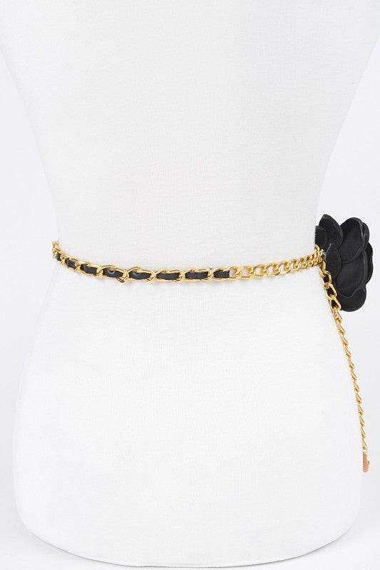 Satin Flower Iconic Layered Chain Belt - Shop Style & More | Fresh Looks, Everyday Deals & Free Shipping