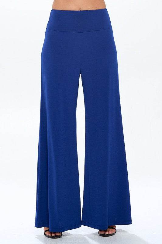 Made in USA Solid Wide Leg Pants w Thick Waistband - Shop Style & More | Fresh Looks, Everyday Deals & Free Shipping