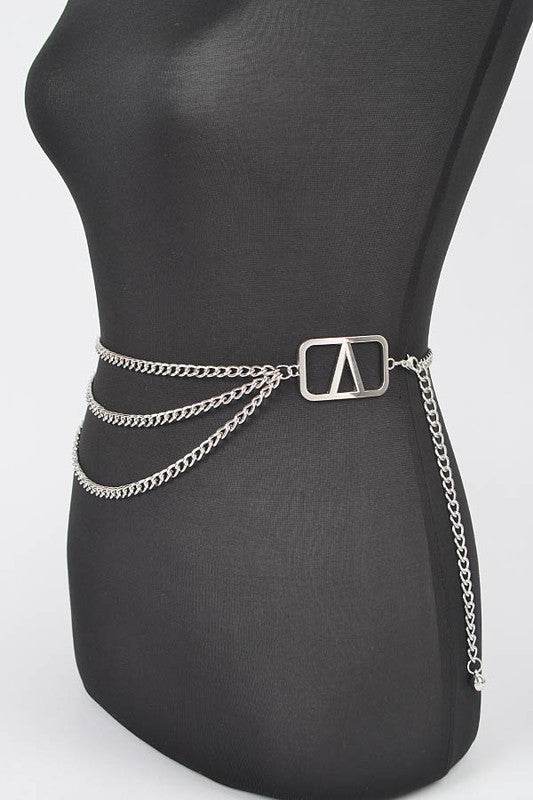 Plus Size Iconic Logo Layered Chain Belt - Shop Style & More | Fresh Looks, Everyday Deals & Free Shipping