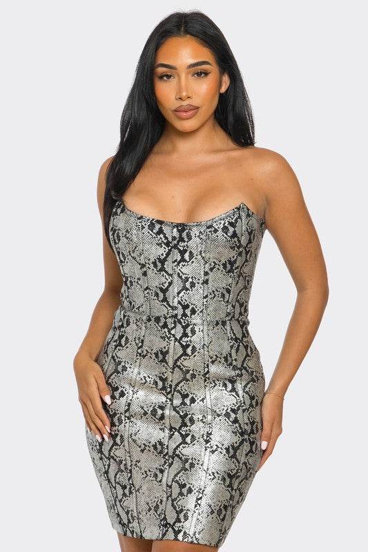 Serpentine Glamour Bodycon Dress - Shop Style & More | Fresh Looks, Everyday Deals & Free Shipping