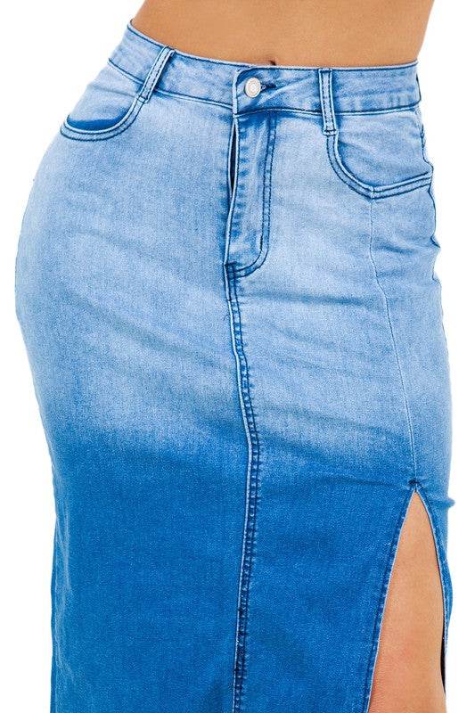 FASHION DENIM LONG SKIRTS - Shop Style & More | Fresh Looks, Everyday Deals & Free Shipping