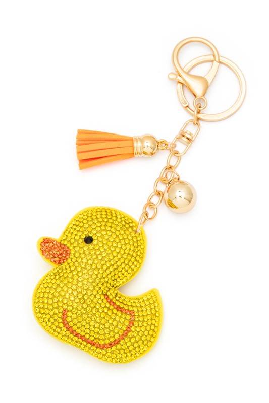Yellow Duck Rhinestone Pillow Key Chain - Shop Style & More | Fresh Looks, Everyday Deals & Free Shipping