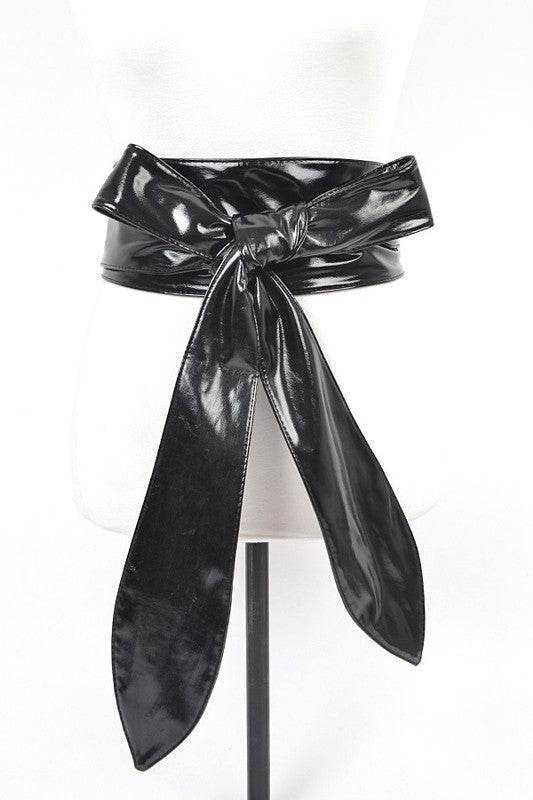 Patent Finish Obi Tie Belt - Shop Style & More | Fresh Looks, Everyday Deals & Free Shipping