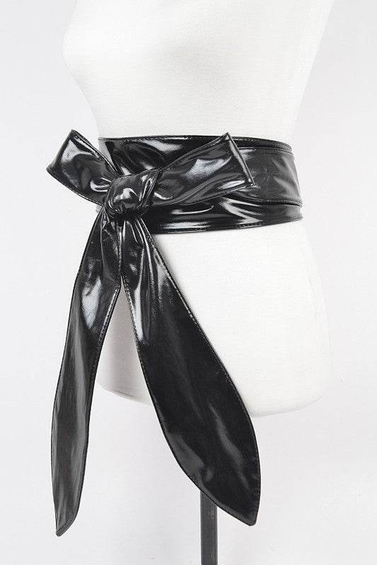 Patent Finish Obi Tie Belt - Shop Style & More | Fresh Looks, Everyday Deals & Free Shipping
