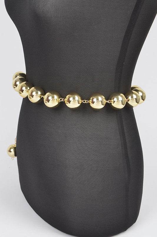 Oversize Metallic CCB Beads Fashion Chain Belt - Shop Style & More | Fresh Looks, Everyday Deals & Free Shipping