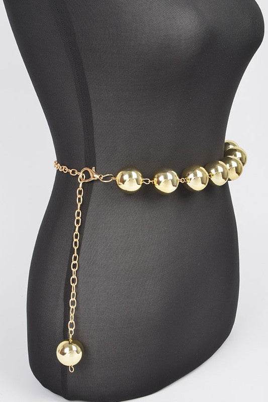 Oversize Metallic CCB Beads Fashion Chain Belt - Shop Style & More | Fresh Looks, Everyday Deals & Free Shipping
