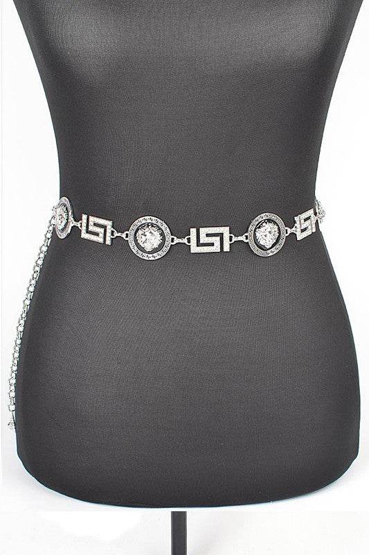 Plus Size Lion Emblem Iconic Chain Belt - Shop Style & More | Fresh Looks, Everyday Deals & Free Shipping