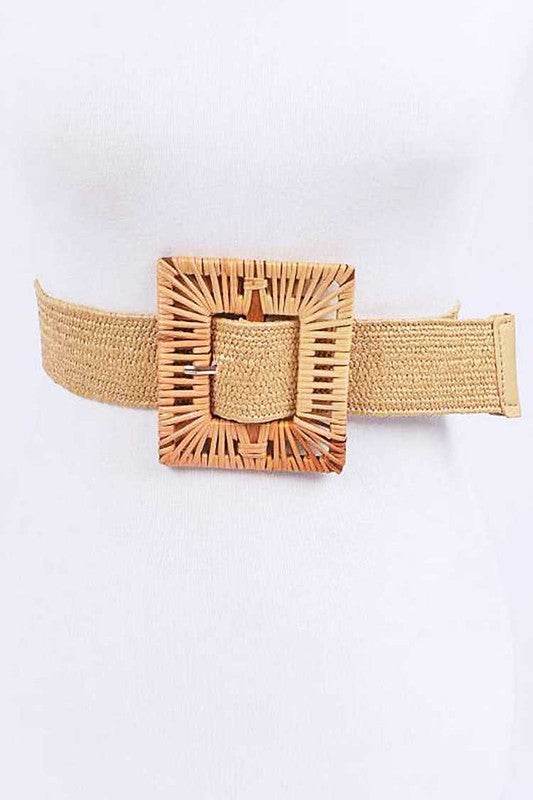Plus Size Bamboo Buckle Elastic Belt - Shop Style & More | Fresh Looks, Everyday Deals & Free Shipping