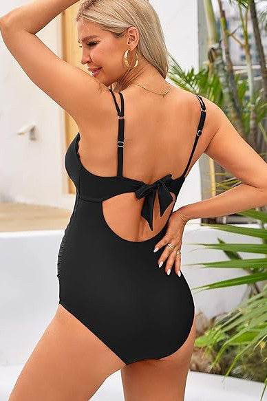 Ruch Scallop V Neck One Piece Maternity Swimsuit - Shop Style & More | Fresh Looks, Everyday Deals & Free Shipping