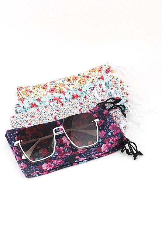 Mix Floral Sunglasses Pouch Set - Shop Style & More | Fresh Looks, Everyday Deals & Free Shipping