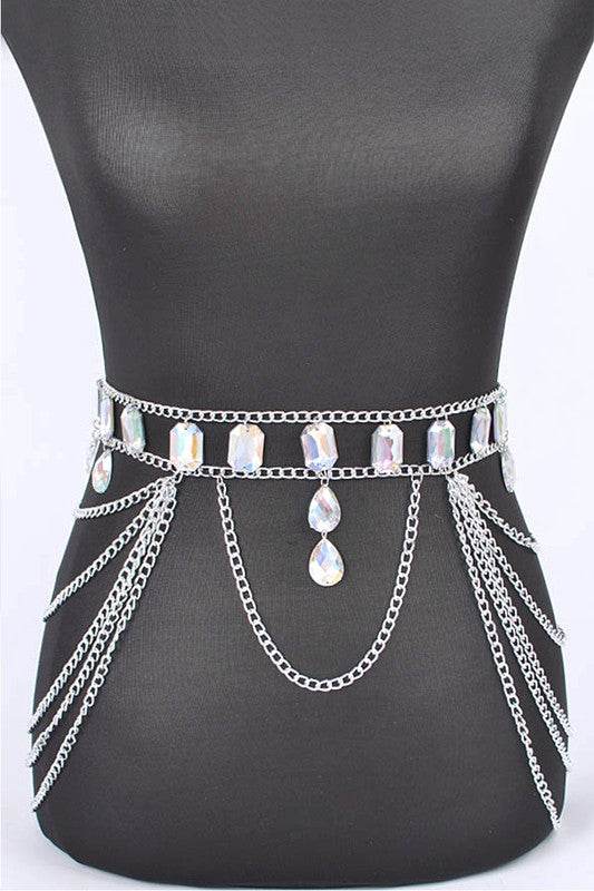 Oversize Acrylic Stone Layered Chain Belt - Shop Style & More | Fresh Looks, Everyday Deals & Free Shipping