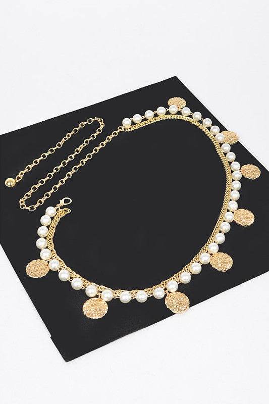 Fringe Disk Iconic Pearl Station Chain Belt - Shop Style & More | Fresh Looks, Everyday Deals & Free Shipping