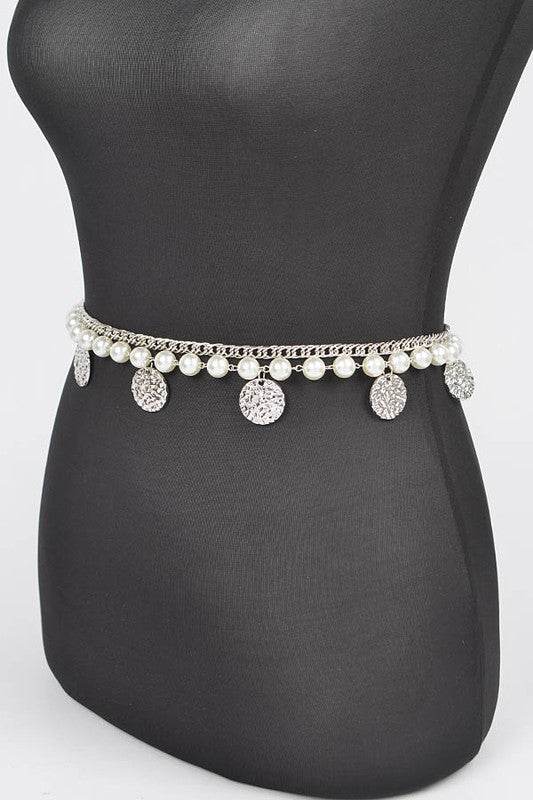 Fringe Disk Iconic Pearl Station Chain Belt - Shop Style & More | Fresh Looks, Everyday Deals & Free Shipping