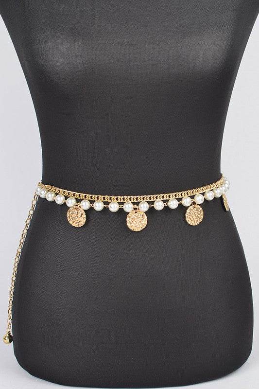 Fringe Disk Iconic Pearl Station Chain Belt - Shop Style & More | Fresh Looks, Everyday Deals & Free Shipping