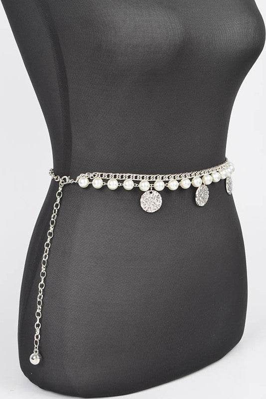 Fringe Disk Iconic Pearl Station Chain Belt - Shop Style & More | Fresh Looks, Everyday Deals & Free Shipping