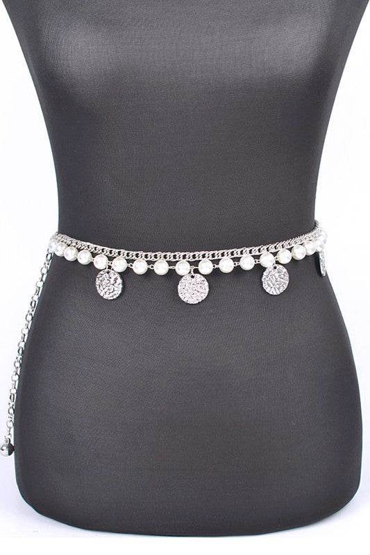 Fringe Disk Iconic Pearl Station Chain Belt - Shop Style & More | Fresh Looks, Everyday Deals & Free Shipping