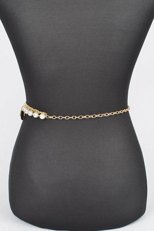 Fringe Disk Iconic Pearl Station Chain Belt - Shop Style & More | Fresh Looks, Everyday Deals & Free Shipping